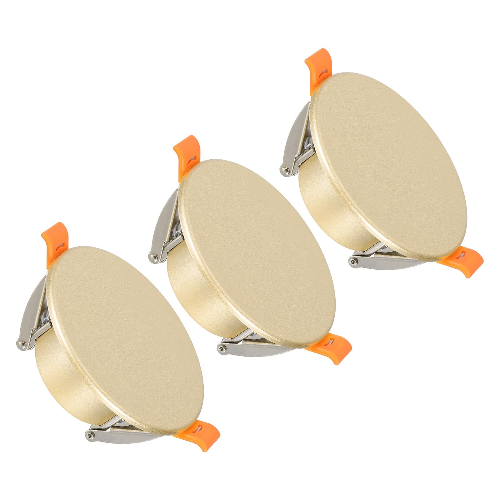 Tapa decorativa para techo PATIKIL con muelle embellecedor dorado para tapar agujeros de focos