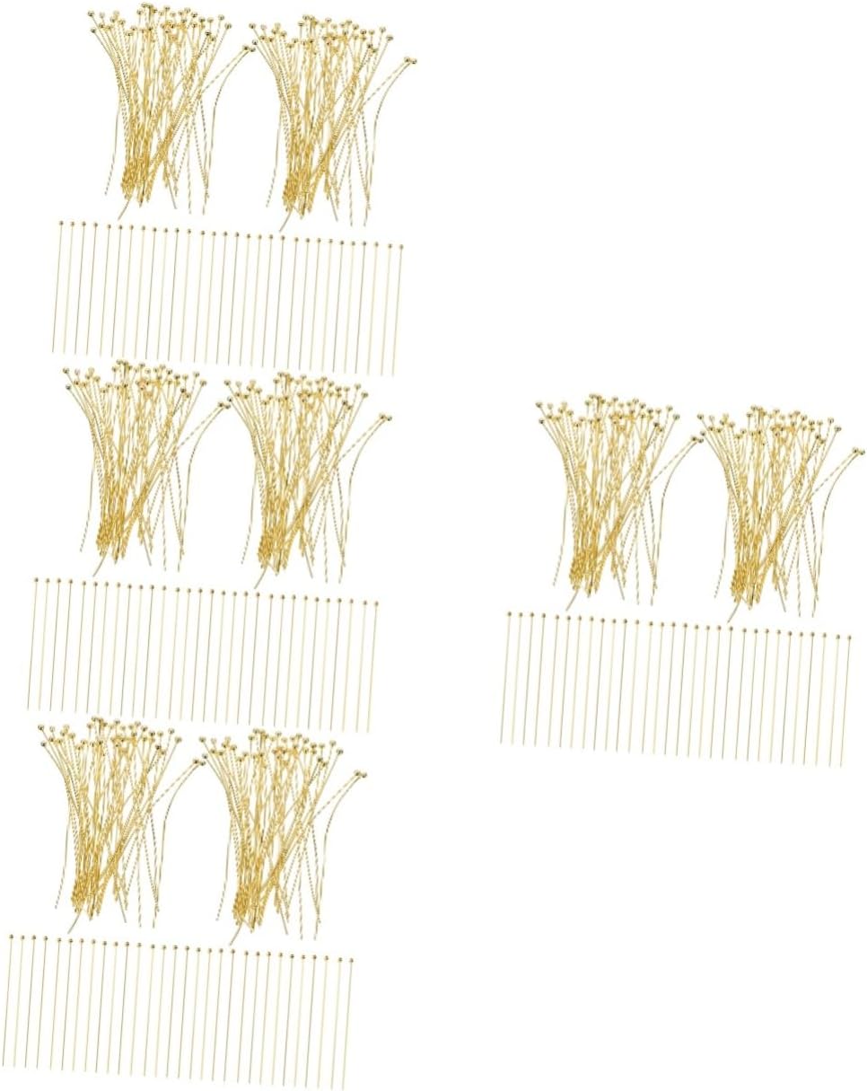 STOBOK 400pcs Earring Bracelet Making Accessories Ball Head Pins Needles for Jewelry Beading Head Pins DIY Beading Tool