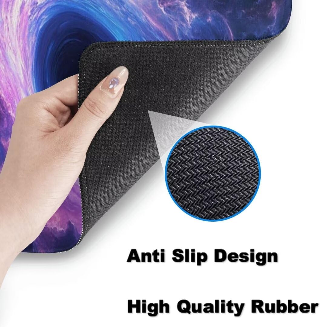 Kosmisch Mauspad 1600 x 800mm, Mousepad XXL Schreibtischunterlage Dunkel Mouse Pad, Wasserdicht und Rutschfest Gaming Mauspad, Verbessert Präzision, Gaming-Mauspads für Pc und Gaming Zubehör qw625