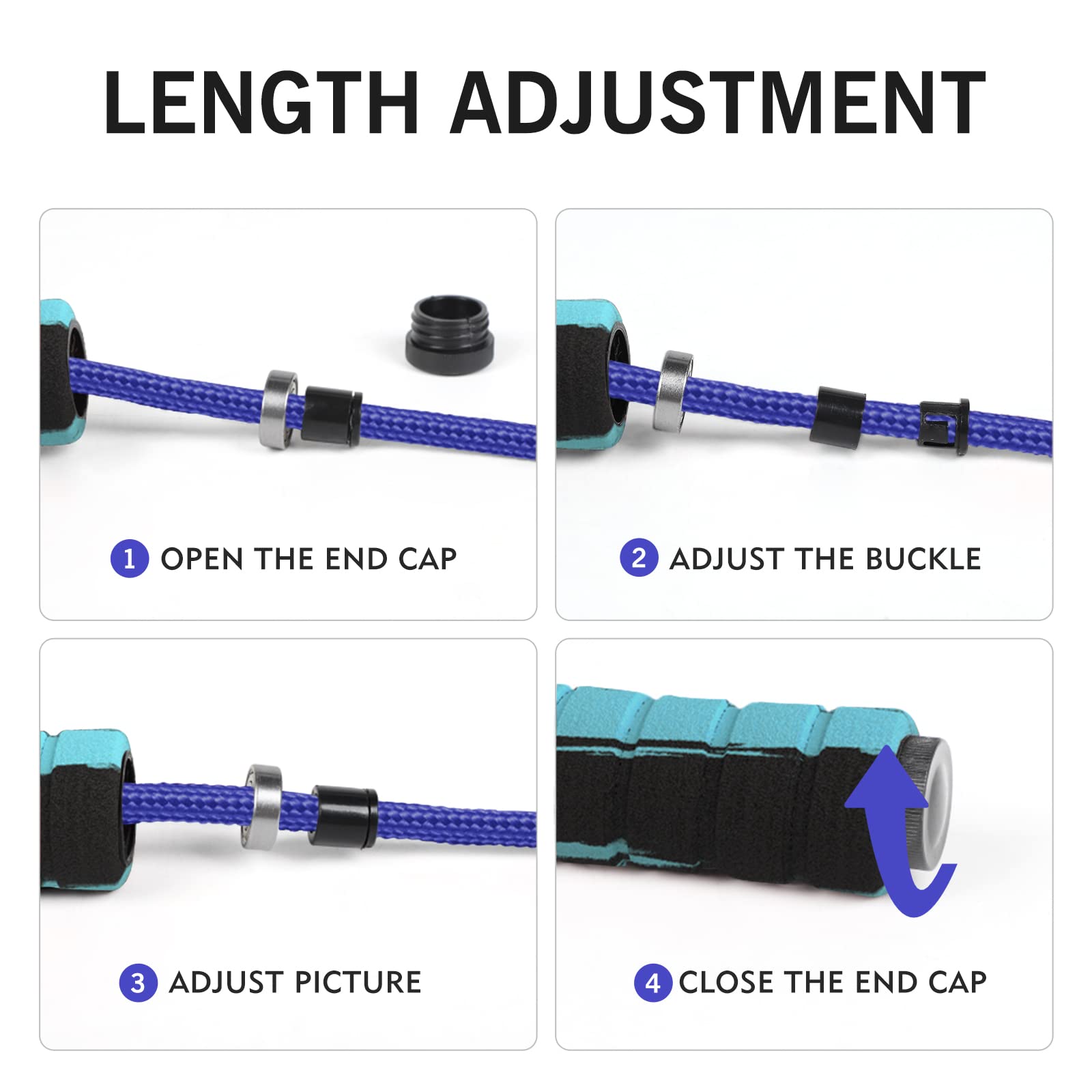 Amazon | FITMYFAVO Jump Rope Cotton Adjustable Skipping Weighted