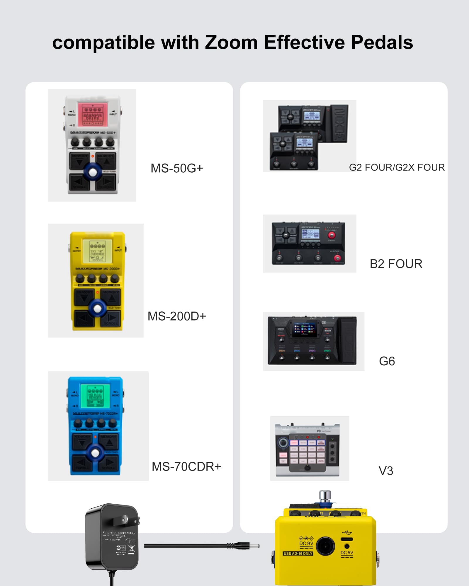 ZOOM G3X アダプター付き Zoom G3X ACアダプター付き
