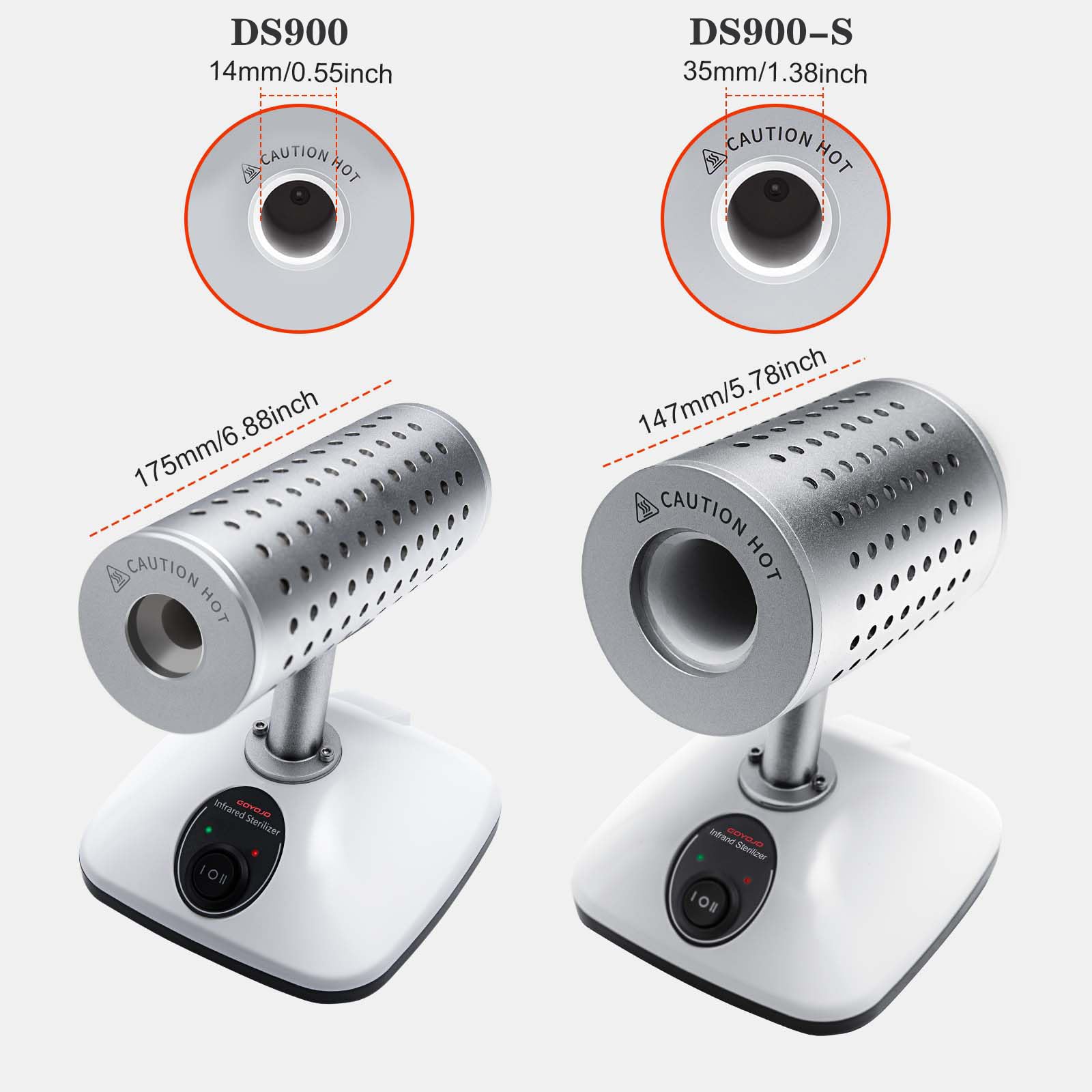 Lab Infrared Sterilizer with 14/35mm Loop - 400°C/825°C Dual
