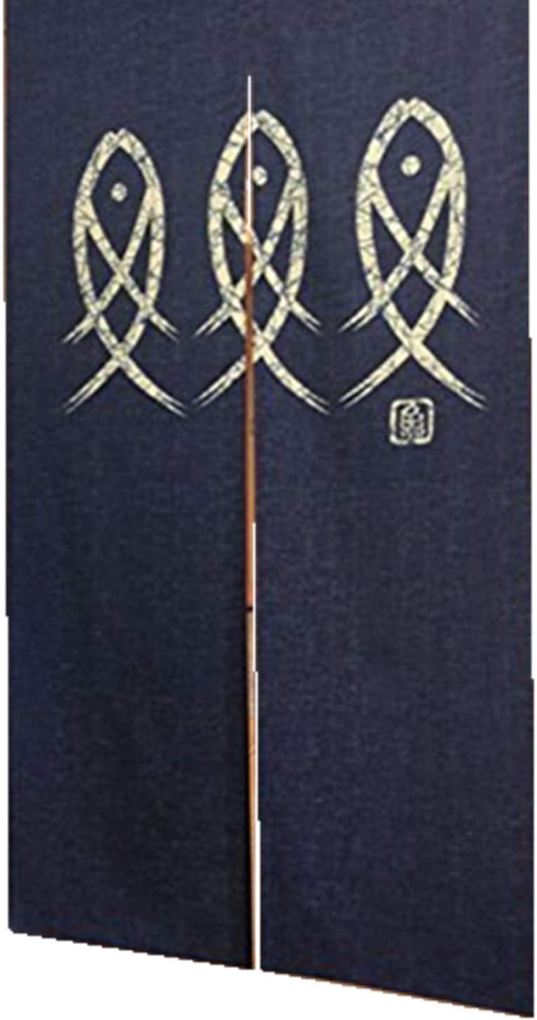 Edress Noren Japanese Doorway Curtain Curtains Fishes Door (Style 12)