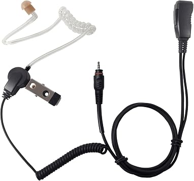 SHEEPDOG MICROPHONES Acoustic Tube Earpiece Mic, Compatible with Motorola CLP1010e CLP1080e, Commercial-Grade