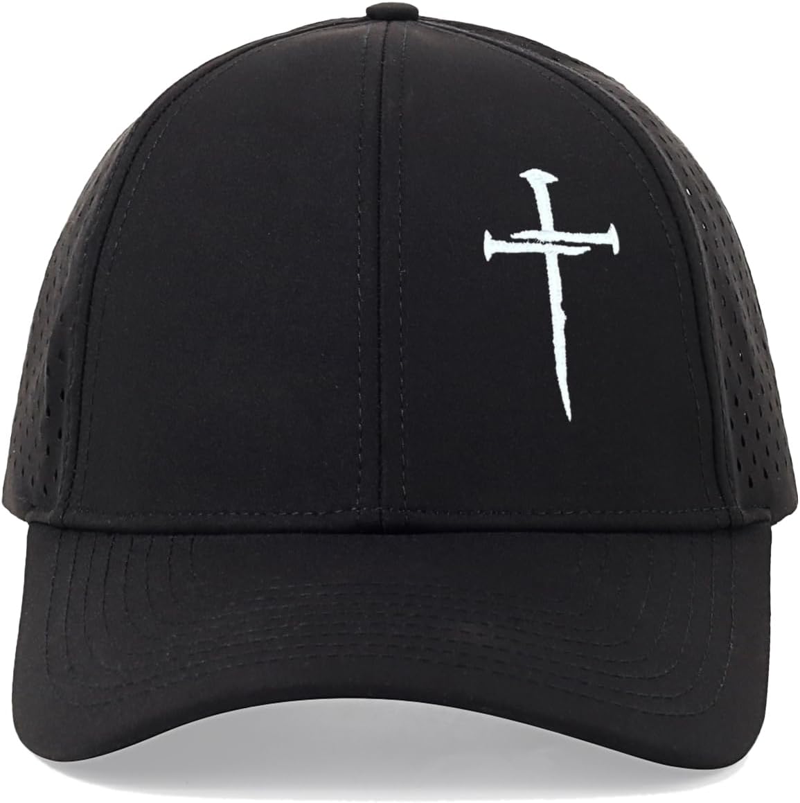 Embroidered Jesus Three Nails Cross-Christian Faith Hats for Men & Women - Image 2