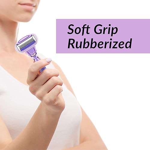 Miniatura 4 de Natural Solution Maquinillas de afeitar para mujer, para un afeitado corporal más suave, impregnado con vitamina E y aloe, recortador de bikini,