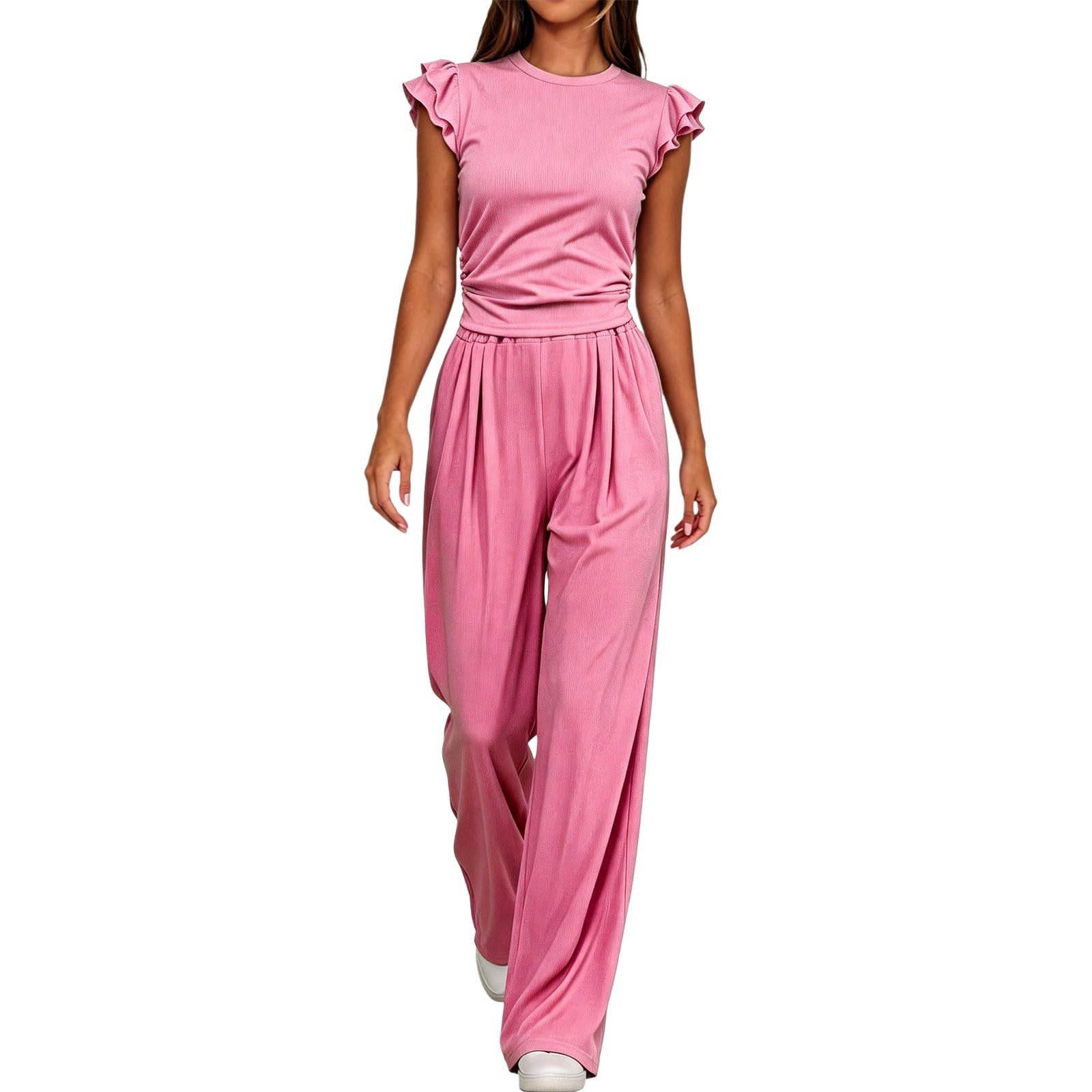 Ensemble d'été fluide pour style quotidien décontracté chic