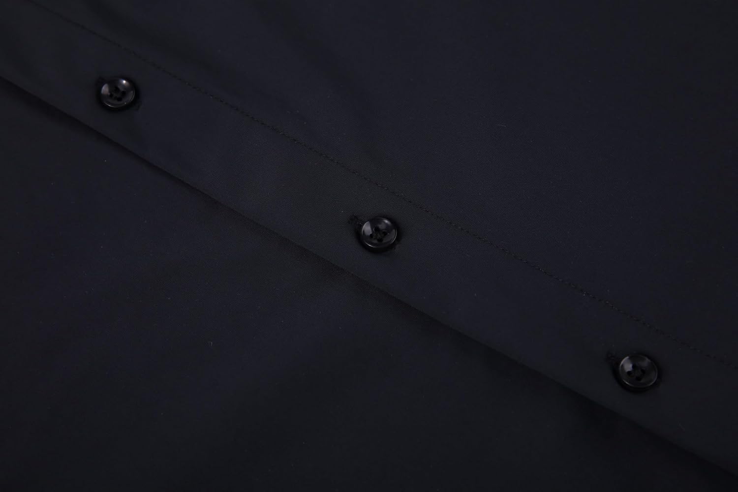 Alex Vando Mens Button Down Shirts Wrinkle Free 4-Way Stretch Short Sleeve Business Casual Shirt - Image 4