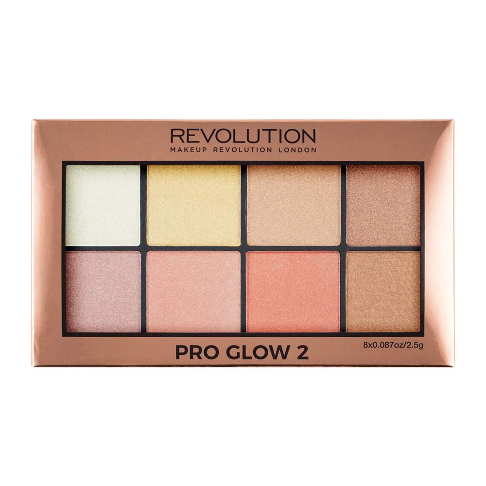 Makeup Revolution Pro Glow Palette, Multicolor, 20g