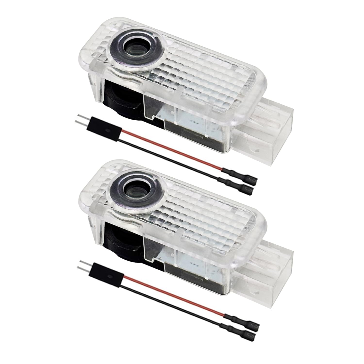 Krewua 2 x Nooit vervagende 4K HD autodeurlampen, deurprojectielampen, compatibel met A1/A3/A4/A5/A6/A7/A8/Q2/Q3/Q5/Q7/Q8/TT/R8, rood ad spot