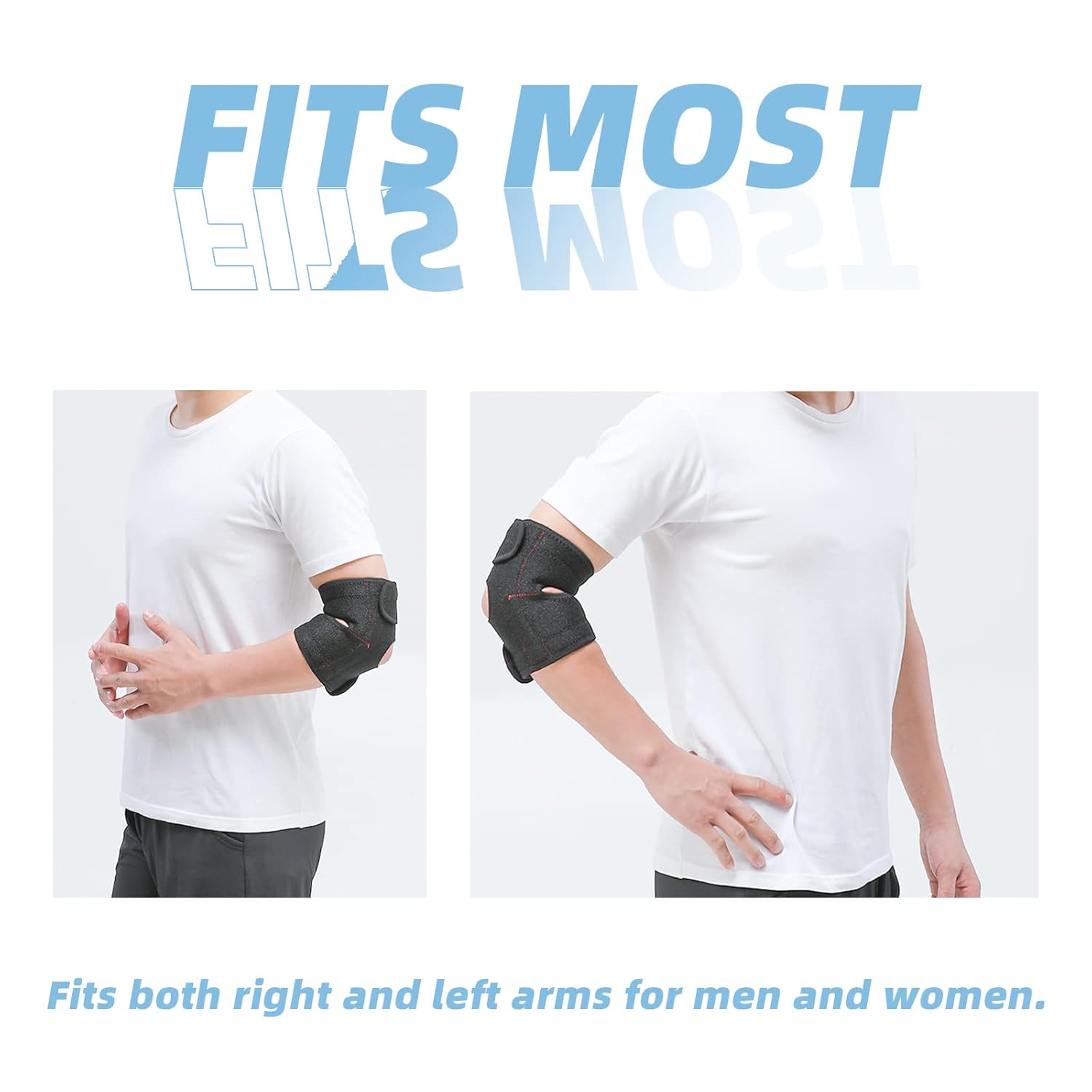 Solmyr Elbow Brace, Tennis Elbow Support Brace, Elbow Strap for Tendinitis, Sprained Elbows, Golfer's Elbow, Adjustable Elbow Strap with Dual-Spring Stabilizer,Provides Support and Relieve Pain,Unisex : Health & Household
