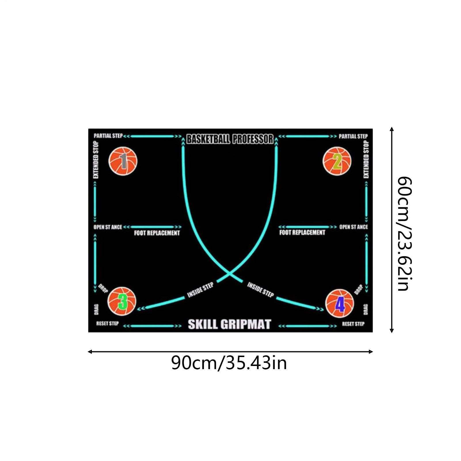 Tappetino da allenamento per pallacanestro, attrezzatura da allenamento per pallacanestro, per bambini, adolescenti, giocatori, atleti, squadre scolastiche, allenatori, appassionati di fitness, casa