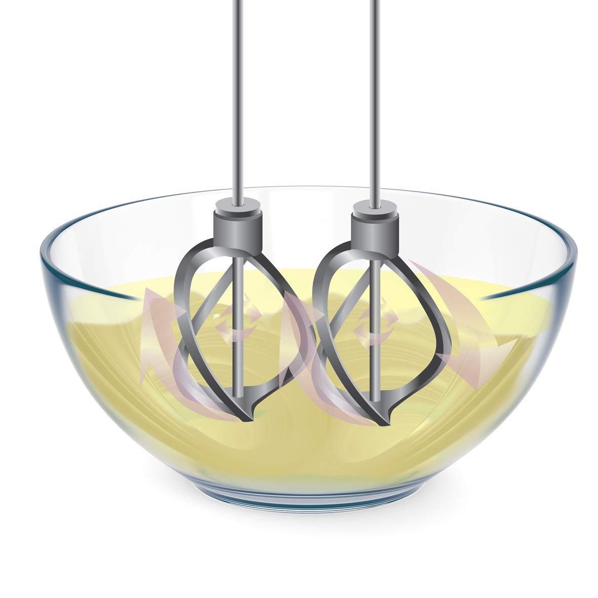 Russell Hobbs Batteur Electrique Cuisine [Ultra puissant] Swirl (2 Fouets Hélice, 2 Crochets Pétrin, 1 fouet ballon, compatibles lave-vaisselle, 5 Vitesses, Turbo, facile, 350W) Batteur 25892-56