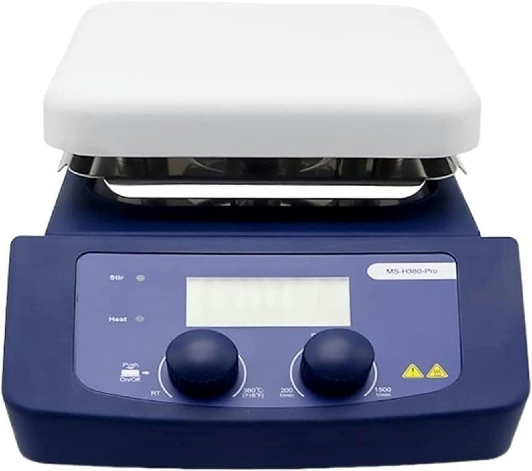 XENITEMS-H380-Pro LCD Digital Hotplate Magnetic Stirrer With Ceramic Coated Plate Heating Temperature Up To 380°C PORTABLE FOR WIDE USE