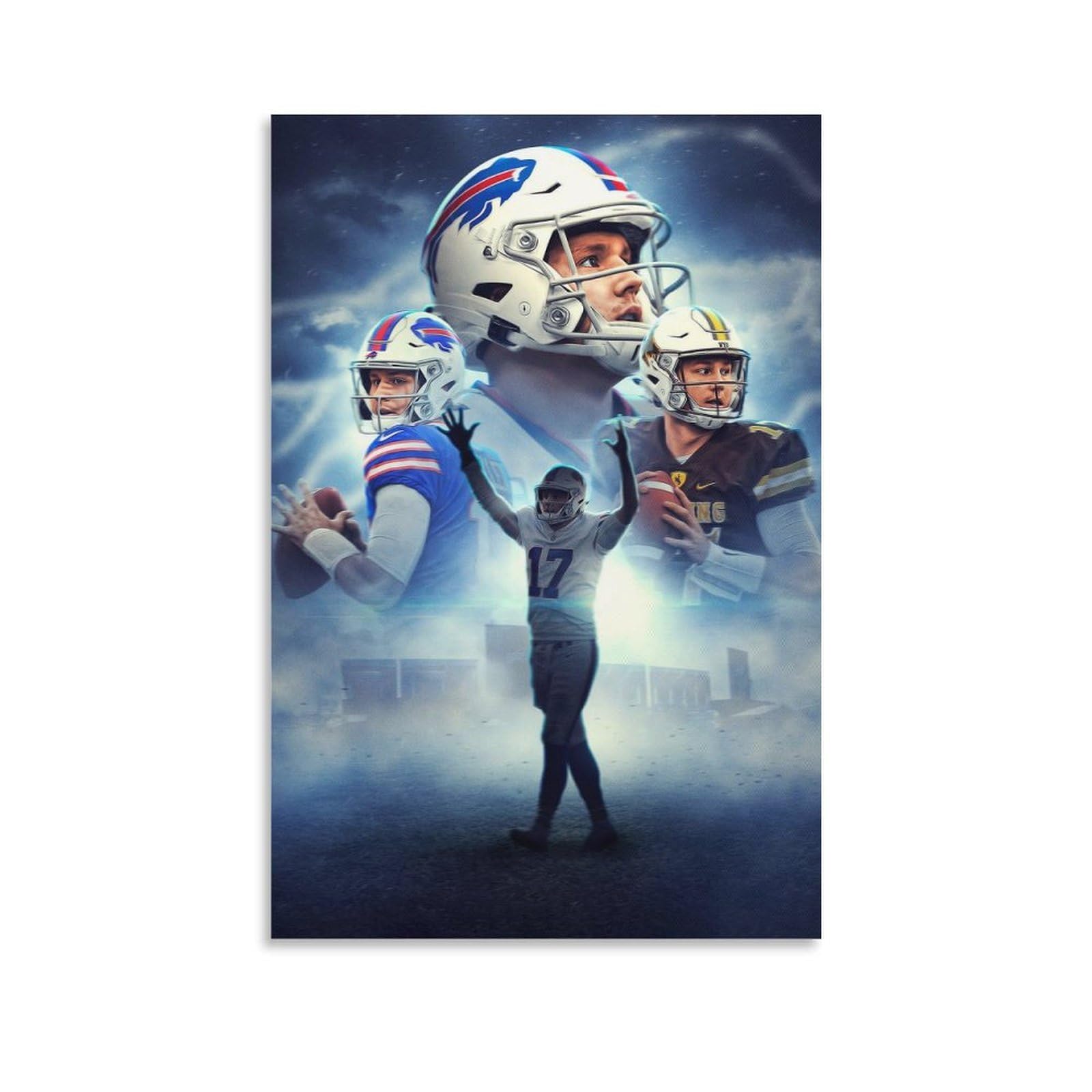 ASUIU Josh Allen Canvas Poster Artworks Picture Print Poster Wall Art Painting Canvas Decor Home Posters 20x30inch(50x75cm)