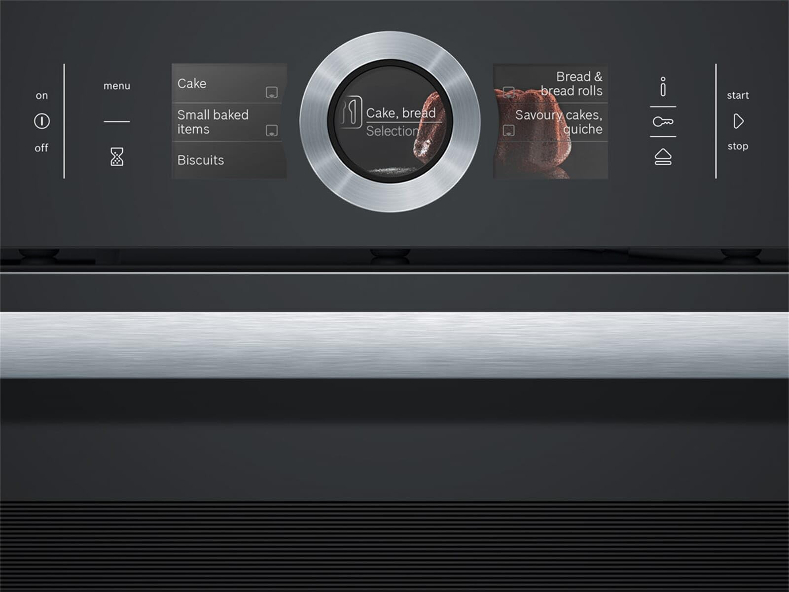 Bosch hsg636bs1 série 8 Four électrique/A/71 L/Air Chaud Eco/Perfect Roast & Perfect Bake/Acier inoxydable noir