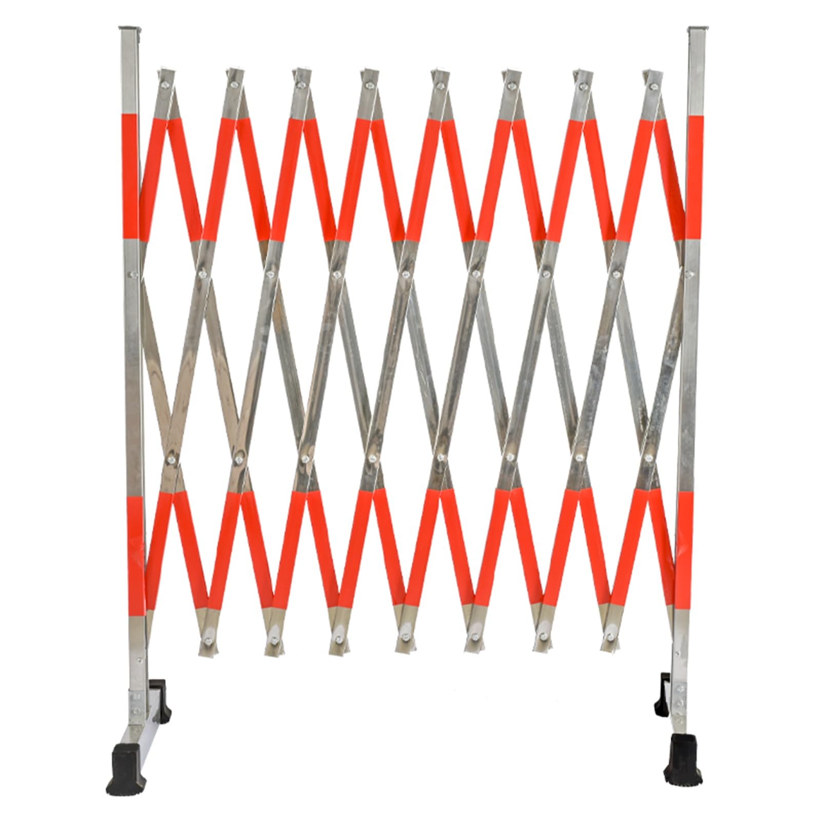 Barrière extensible industrielle rouge de 47x196 pouces pour la sécurité mobile