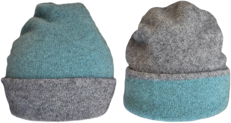 Women's Possum Merino Wool Beanie Hat - Reversible Warm Winter Hat - Soft Beanie for Ladies