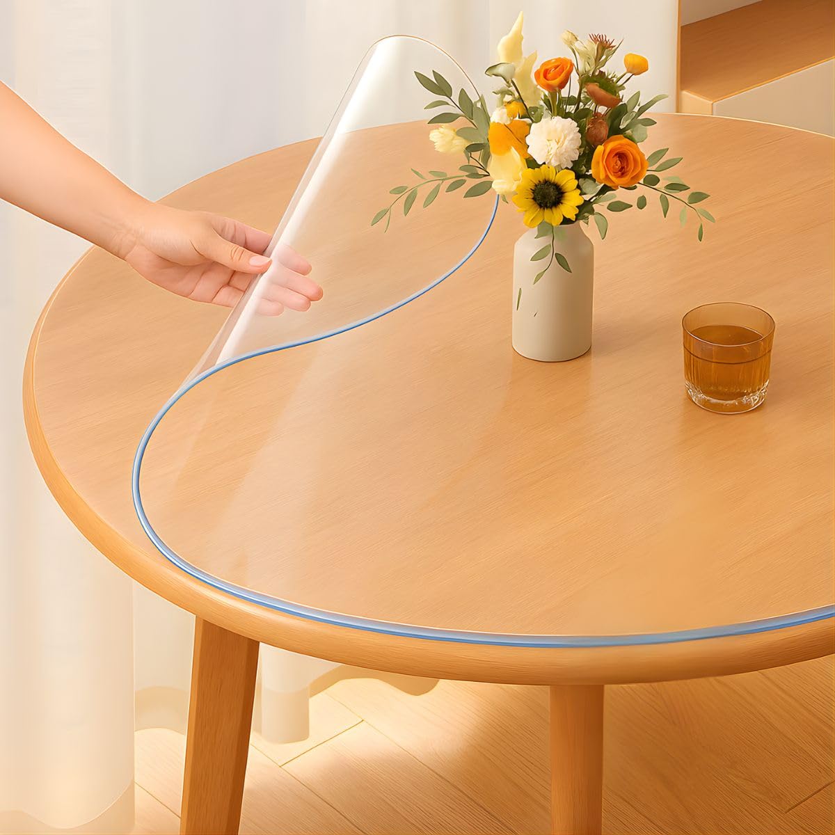 Qlarity Covers 2mm Max Shield Thick Table Sheet, 35 Inch, Clear