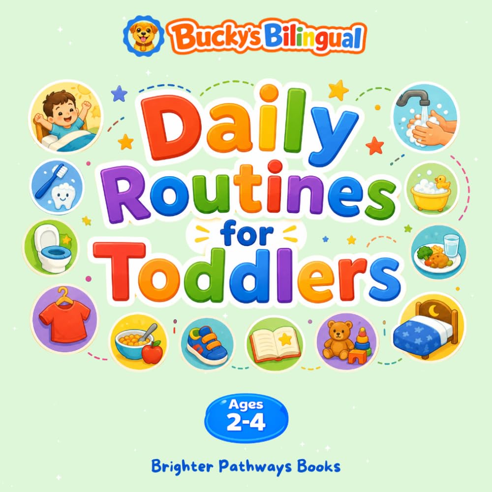 Bucky's Bilingual Daily Routines for Toddlers: Everyday Habits in English and Spanish (Bucky's Bilingual Books)