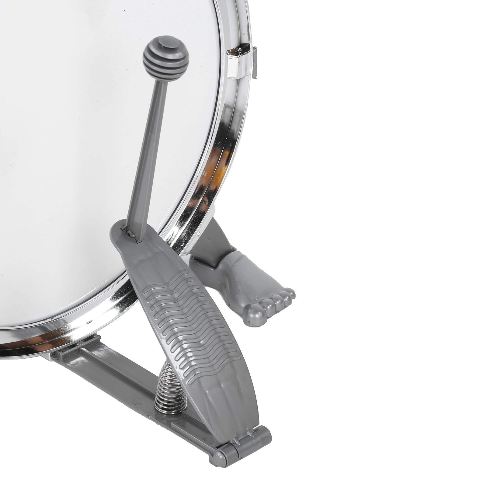Set di Batteria per Bambini Strumento Musicale Educativo per Ragazzi da 1 a 6 Anni Plastica Ecologica 5 Tamburi 1 Piatto (Blu)
