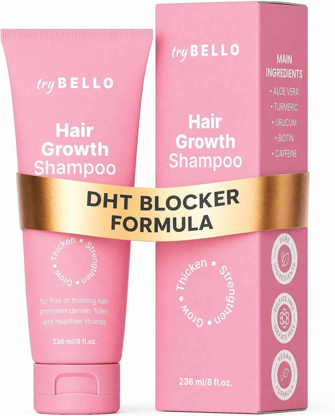Trybello Hair Growth Shampoo with DHT Blocker | Strengthening & Thickening