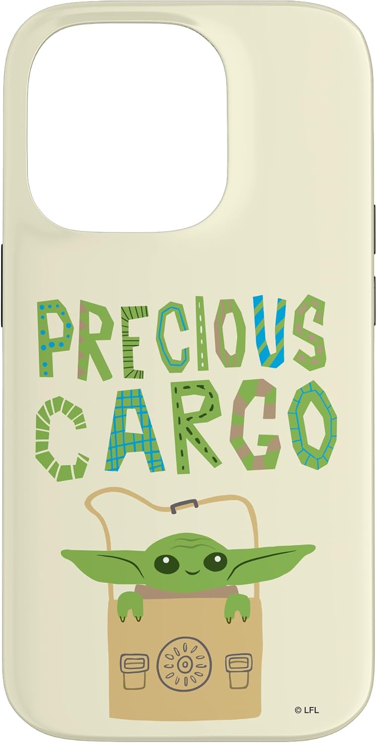 Star Wars The Mandalorian Grogu Precious Cargo Illustration Case for iPhone 14 Pro