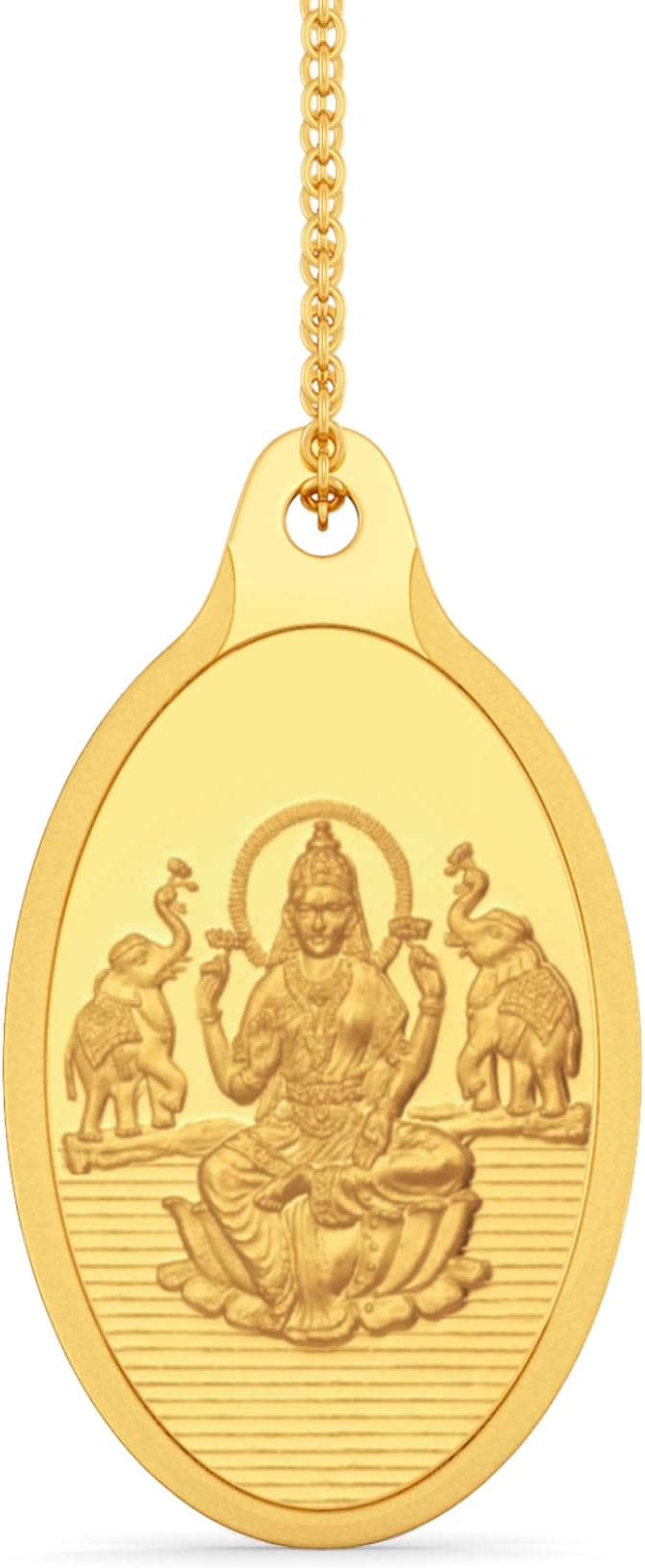 MELORRA24KT Goddess Lakshmi Gold Coin Pendant - 10 Grams Gold Pendants