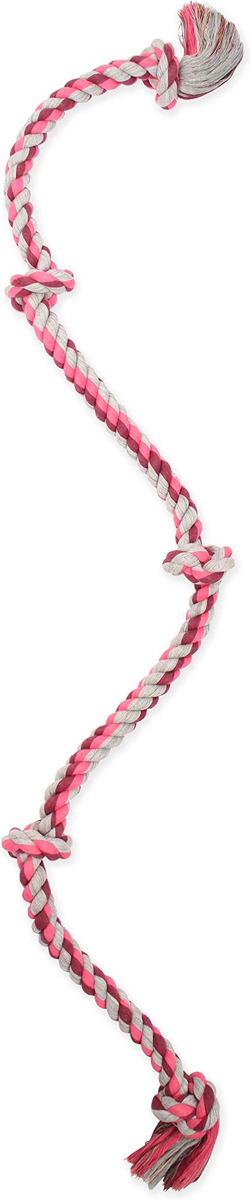 Mammoth Pet Products Flossy Chews Color Rope Tug – Premium Cotton-Poly Tug Toy for Dogs – Interactive Dog Rope Toy – Tug Dog Chew Toy