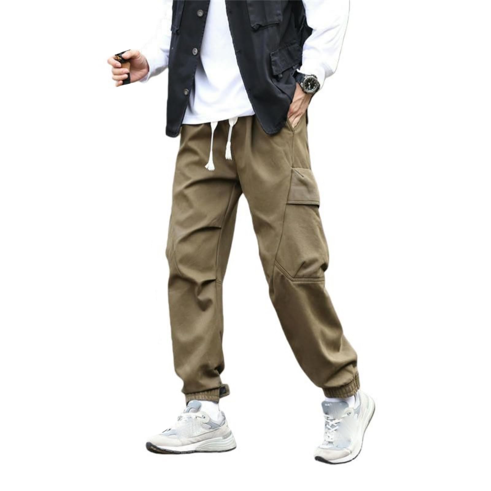 Pantalon cargo décontracté homme solution poches multiples - 8
