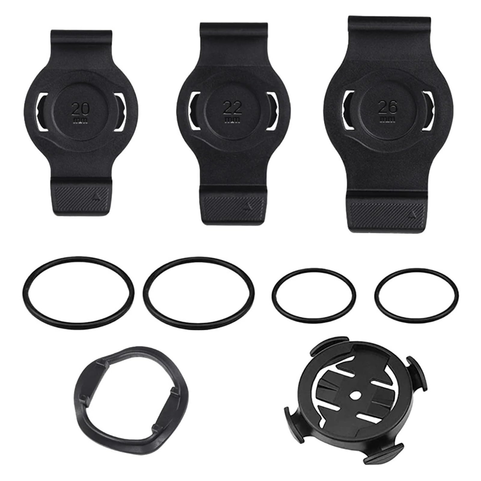 Fit MTB Bike Mount Watch Computer Base Accessori 20/22/26mm per Cronometro GPS Road Bike (Full)