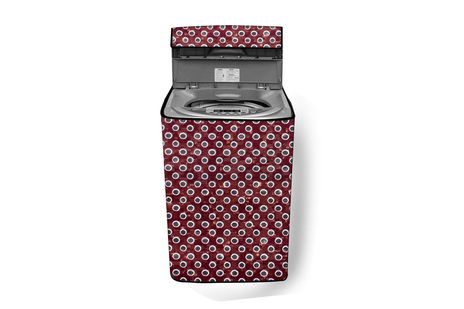 Stylista Washing Machine Cover Compatible for LG 6.5 kg T7567NEDLH Fully-Automatic Top Load Printed Pattern