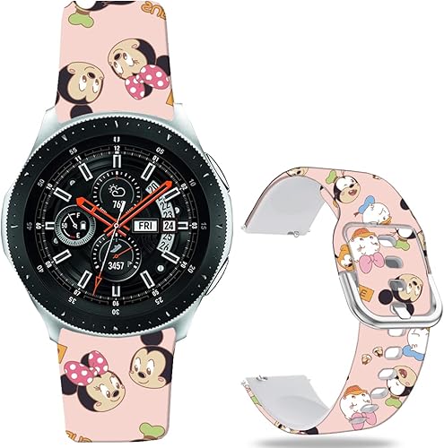 MiQi Mouse Donald Duck - Correas compatibles con Samsung Galaxy Watch 1.811 in/Watch 3 1.772 in/Gear S3 Frontier/Classic/Pebble Time/Garmin