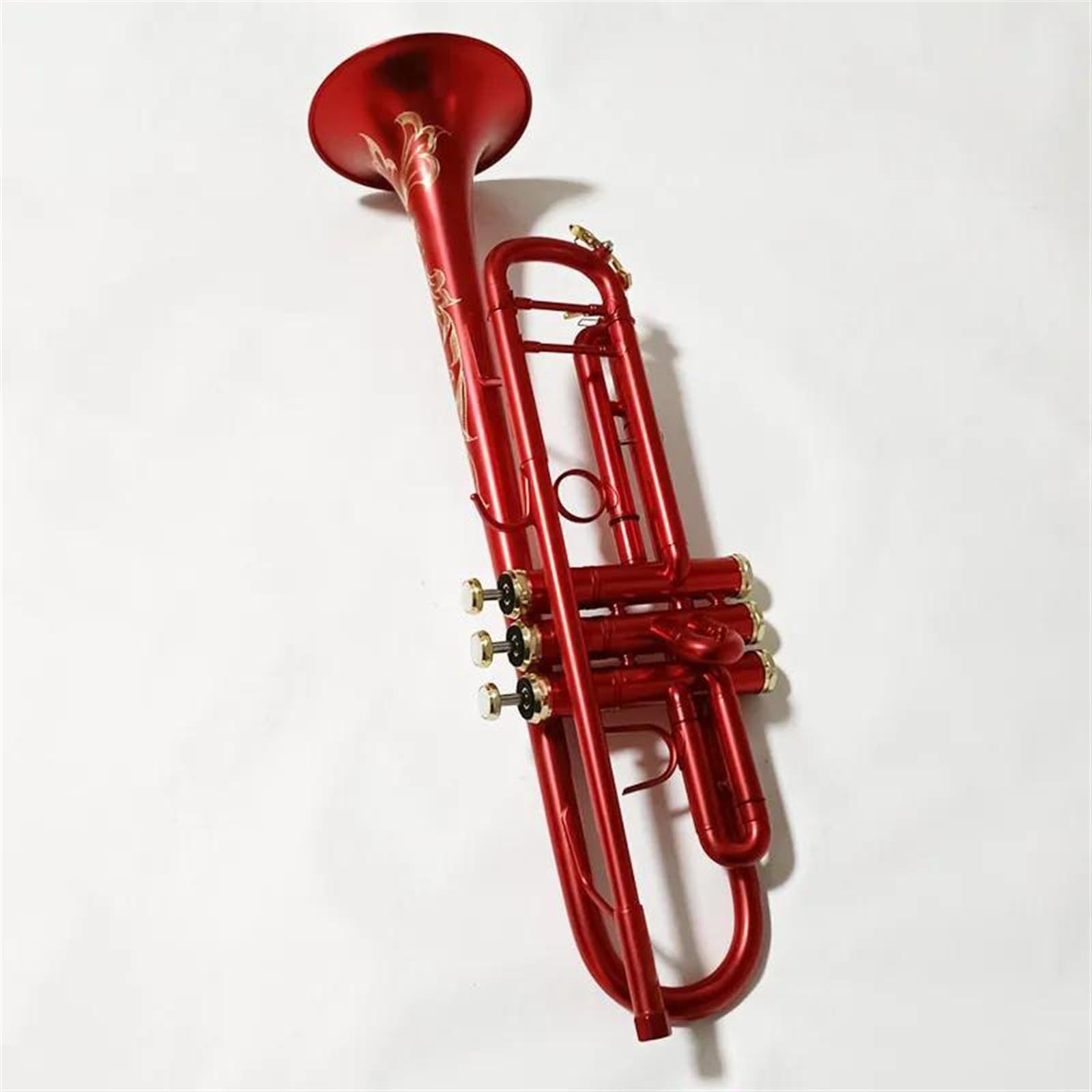 Standard Trąbka Bb Mała Trąbka Matowy Czerwony Klucz Profesjonalne Instrumenty Muzyczne Z Futerałem Delikatna I Trwała Trąbka Dla Początkujących