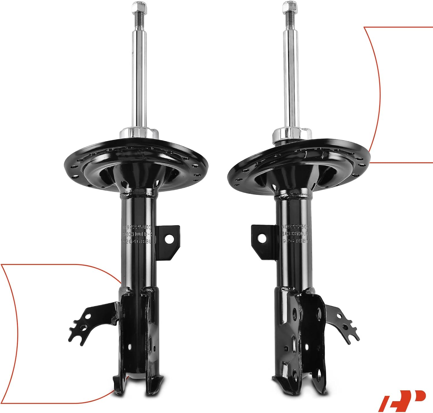 A-Premium Front Strut Assembly Compatible with Lexus ES300h, ES350, 2013-2018, Driver and Passenger Side 2-PC Set