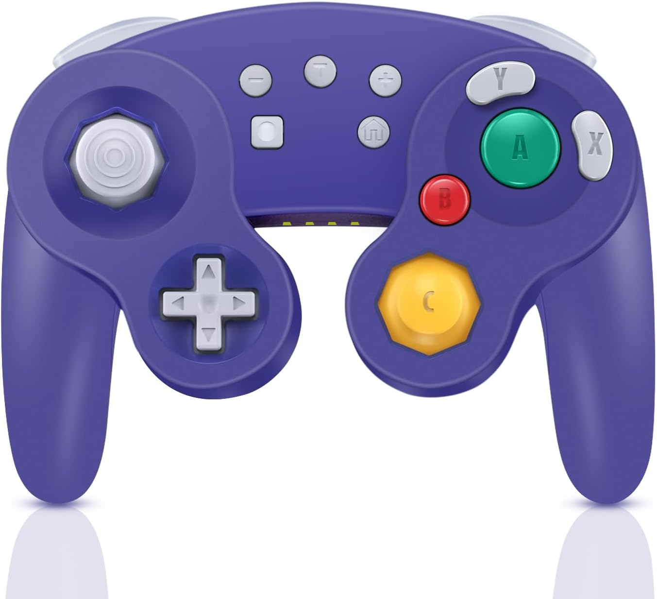 ADHJIE Gamecube Controller for Switch Nintendo,Wireless Gamecube Switch Pro Controller for Nintendo Switch/PC/Steam,6-Axis Gyro Motion,One-Button Wake Up & Screenshot Function, Purple