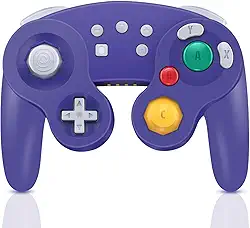 ADHJIE Gamecube Controller for Switch Nintendo,Wireless Gamecube Switch Pro Controller for Nintendo Switch/PC/Steam,6-Axis Gyro Motion,One-Button Wake Up & Screenshot Function, Purple
