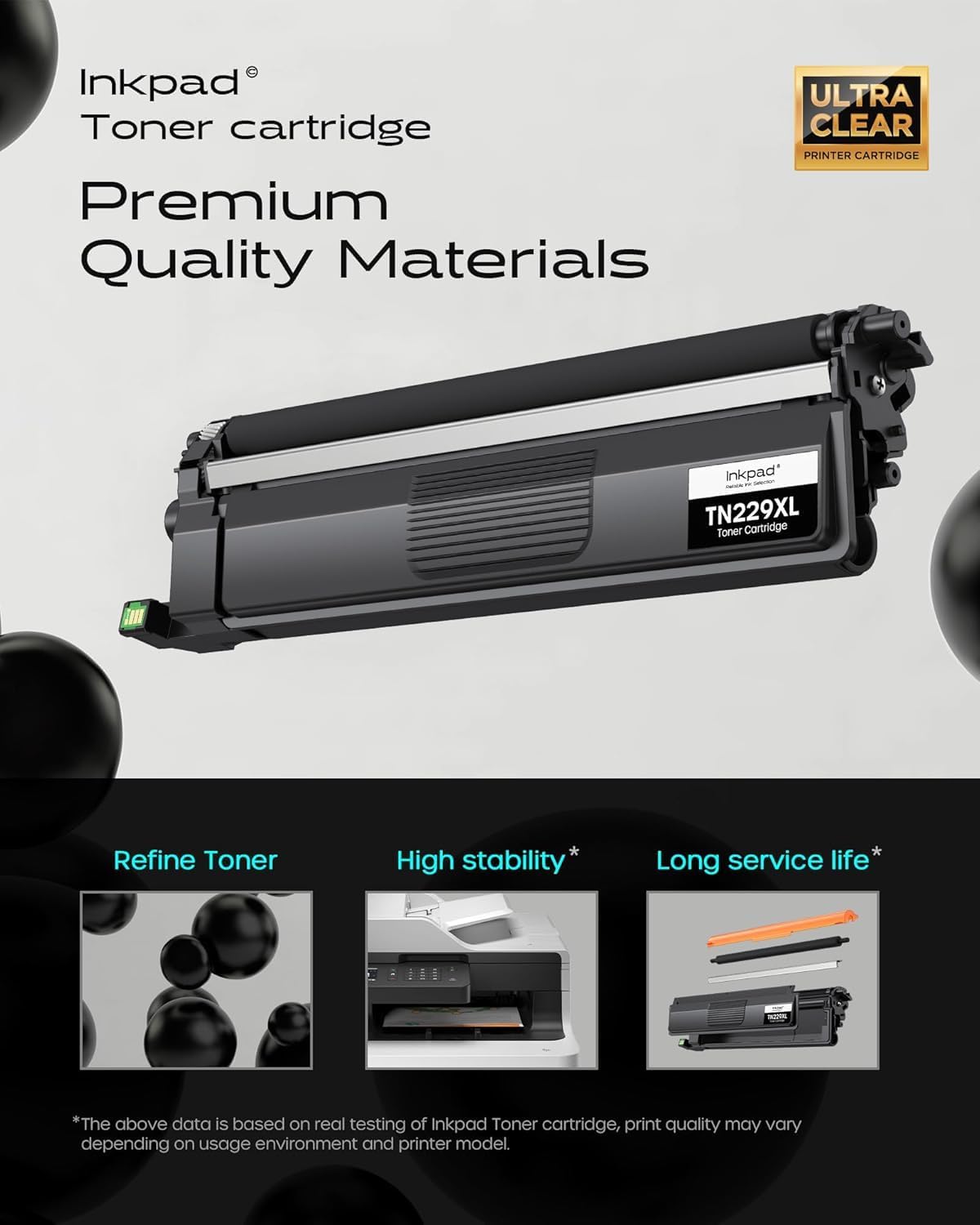 Compatible TN229XL TN229 Toner Cartridges MFC-L3780CDW HL-L3280CDW Replacement for Brother TN-229 TN 229XL TN 229 Toner Cartridge to Use with MFC-L3720CDW HL-L3300CDW Printers (4 Pack, Bk/C/M/Y)