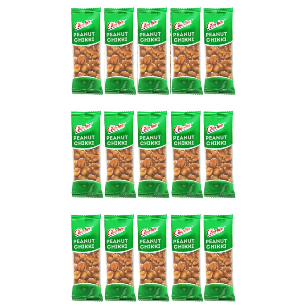Charliee Peanut Chikki 33gm Gajak (Pack of 15) | Peanuts Jaggery | No Preservatives | Gluten Free | High in Protein | Indian Tradional Sweets | Nutritious Chikki, (33g Each x 15N = 495g) (B0CMDC54CB) Amazon Price History, Amazon Price Tracker