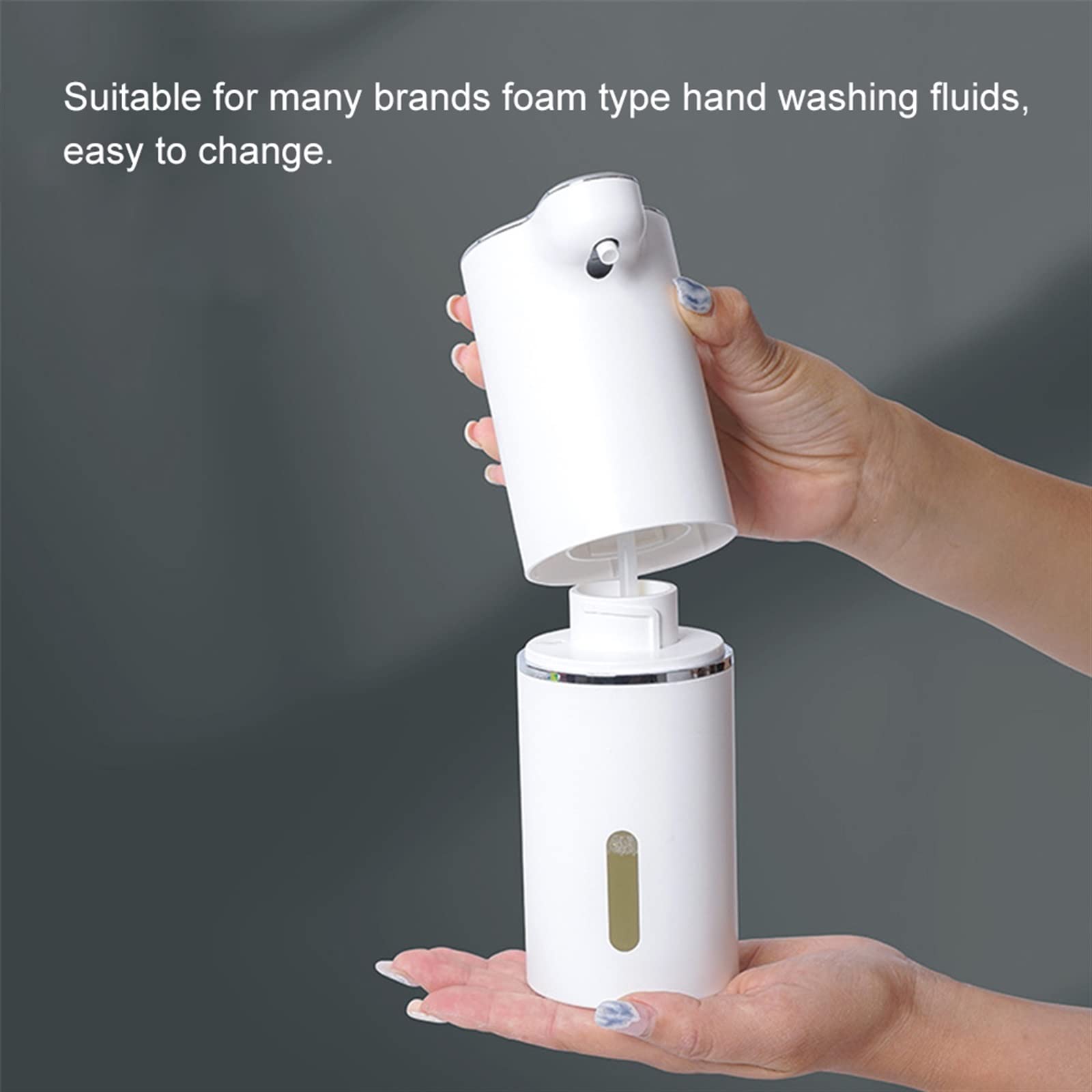 JINGYAN Dispensadores de loción y de jabón Automatic Dispenser Induction Touchless Rechargeable Refillable Charging Supplies