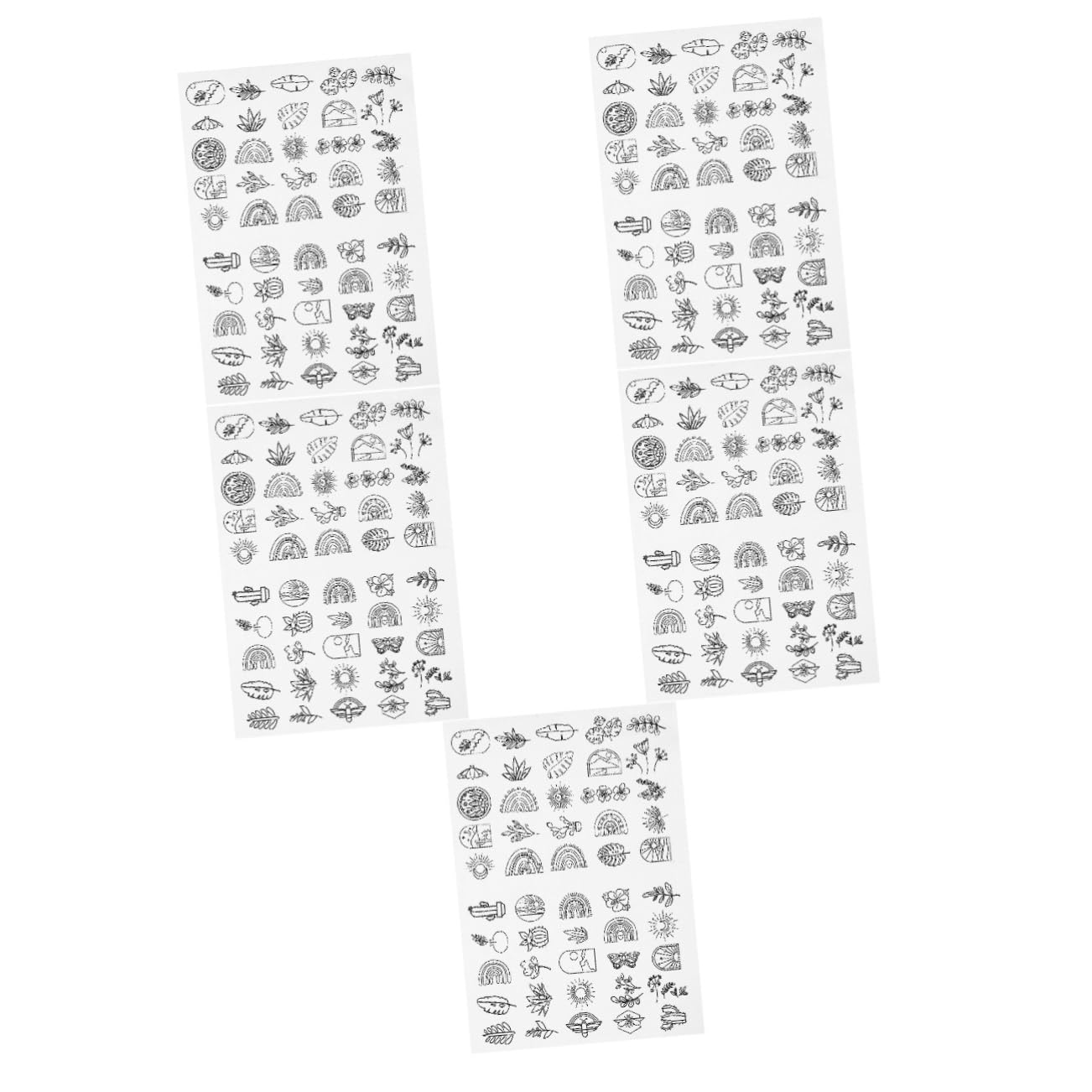Tofficu 5 Hojas suministros de bricolaje de coser estabilizadores de bordado decorativos Malla stitching equipo soluble estabilizador rasgable para bordar pegar y coser papel de bordar
