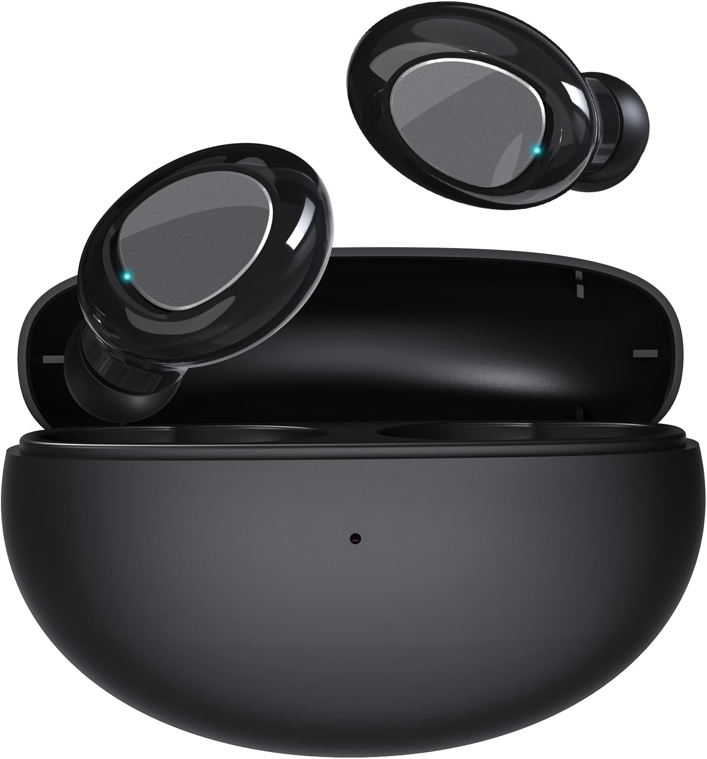 Wireless Earbuds 5.4 - Super Mini with Deep Bass, 25H Playtime HiFi Stereo Sound Advanced Noise Cancelling, IPX5 Waterproof, Ideal for Home Office, Cellphone/PC - Black