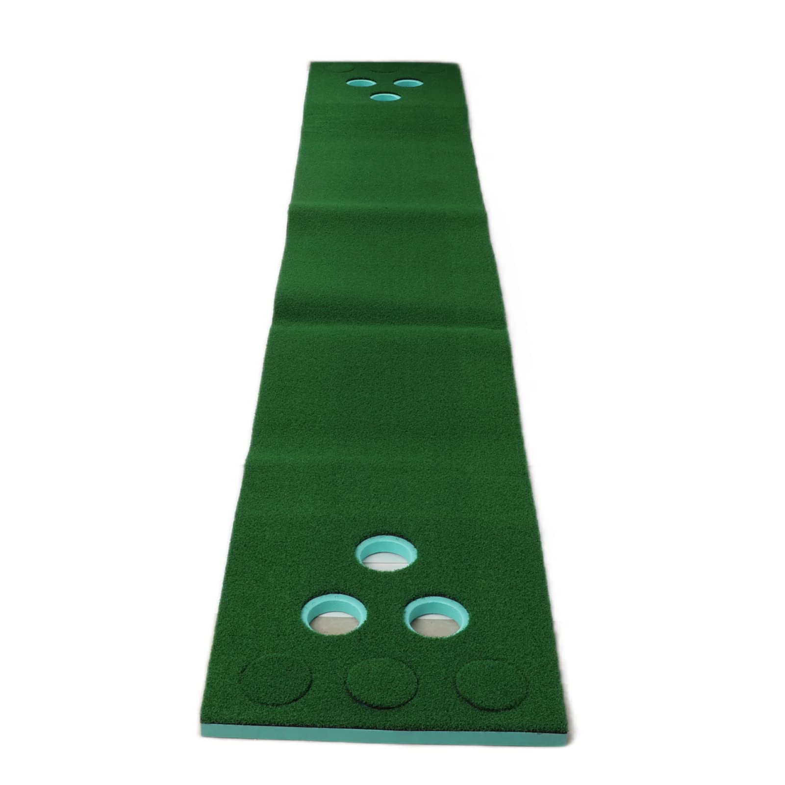 Bediffer -Putting-Spielset mit Lustigem Design, 12-Loch-Abdeckungen für Familienunterhaltung, Drinnen und Draußen, Matte