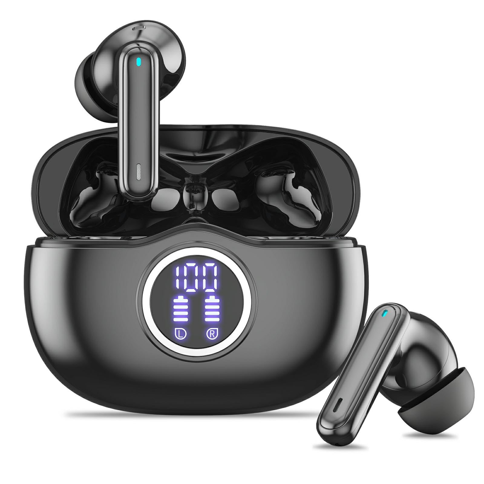 ワイヤレスイヤホン ブラック 最新Bluetooth5.3ハイファステレオ Amazon.co.jp: ワイヤレスイヤホン 2026最新Bluetooth 5.3 ハイファイ