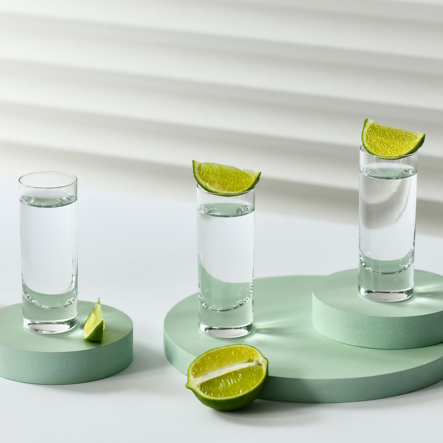 Krosno Vasos de chupito de vodka, copas de licor tequila | Juego de 6 | 90 ml | Ideales para el hogar, restaurantes y recepciones | Aptos para lavavajillas | Vodka, licor, licores, tequila, shooter, schnaps, cristal sin plomo, apto para lavavajillas, cris
