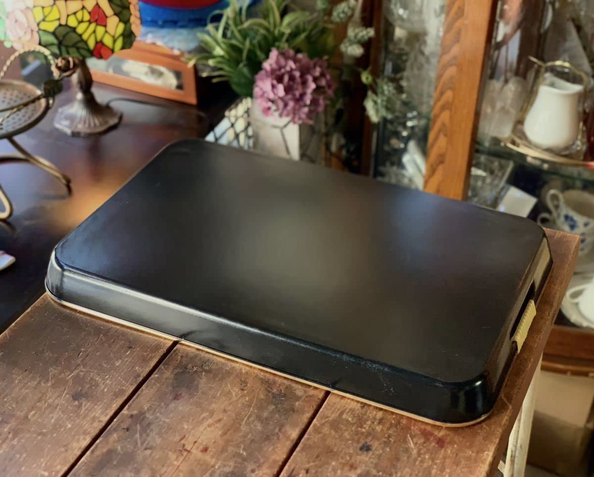 Amazon.co.jp: お盆 昭和レトロ 大 赤 レッド バラ トレー トレイ 盆