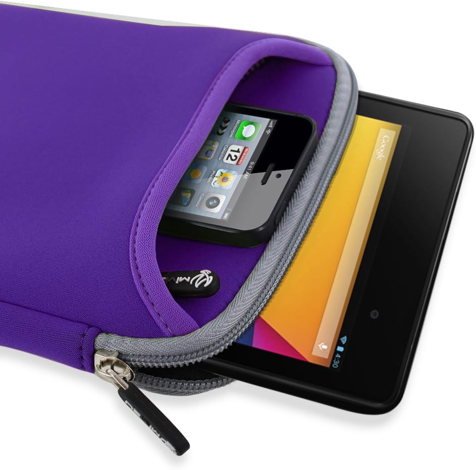 Mivizu Neoprene 7" Sleeve Zip for iPad Mini, Nexus 7 FHD, Galaxy Tab 7"