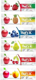 That's it Super Sampler, Pack of 6, (1 Apple+Blueberry, 1 Apple+Strawberry, 1 Apple+Pineapple, 1 Apple+Pear, 1 Apple+Cherry, 1 Apple Apricot)