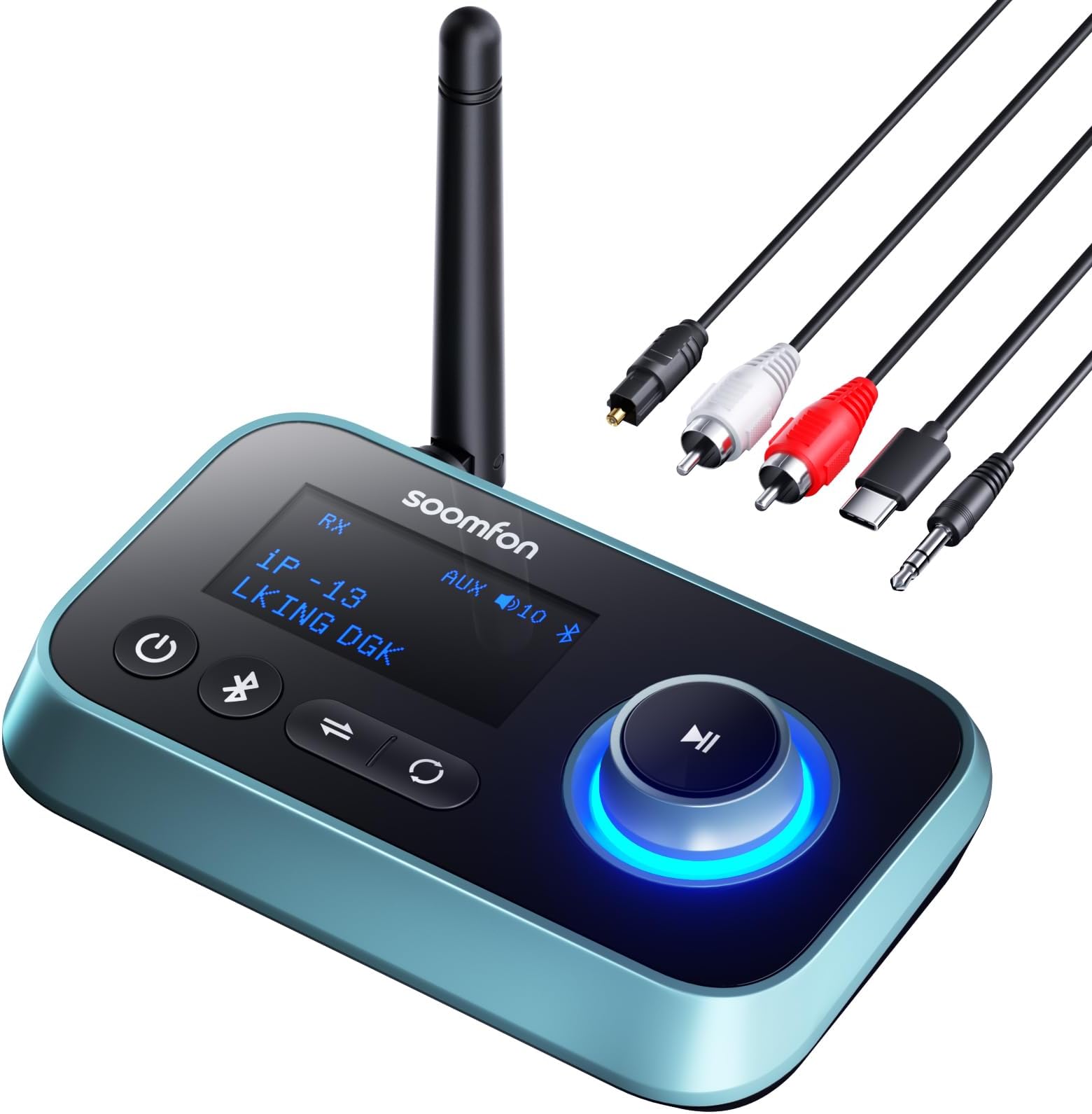 ZIOCOM Transmisor Receptor Bluetooth 5.0, Adaptador De Audio