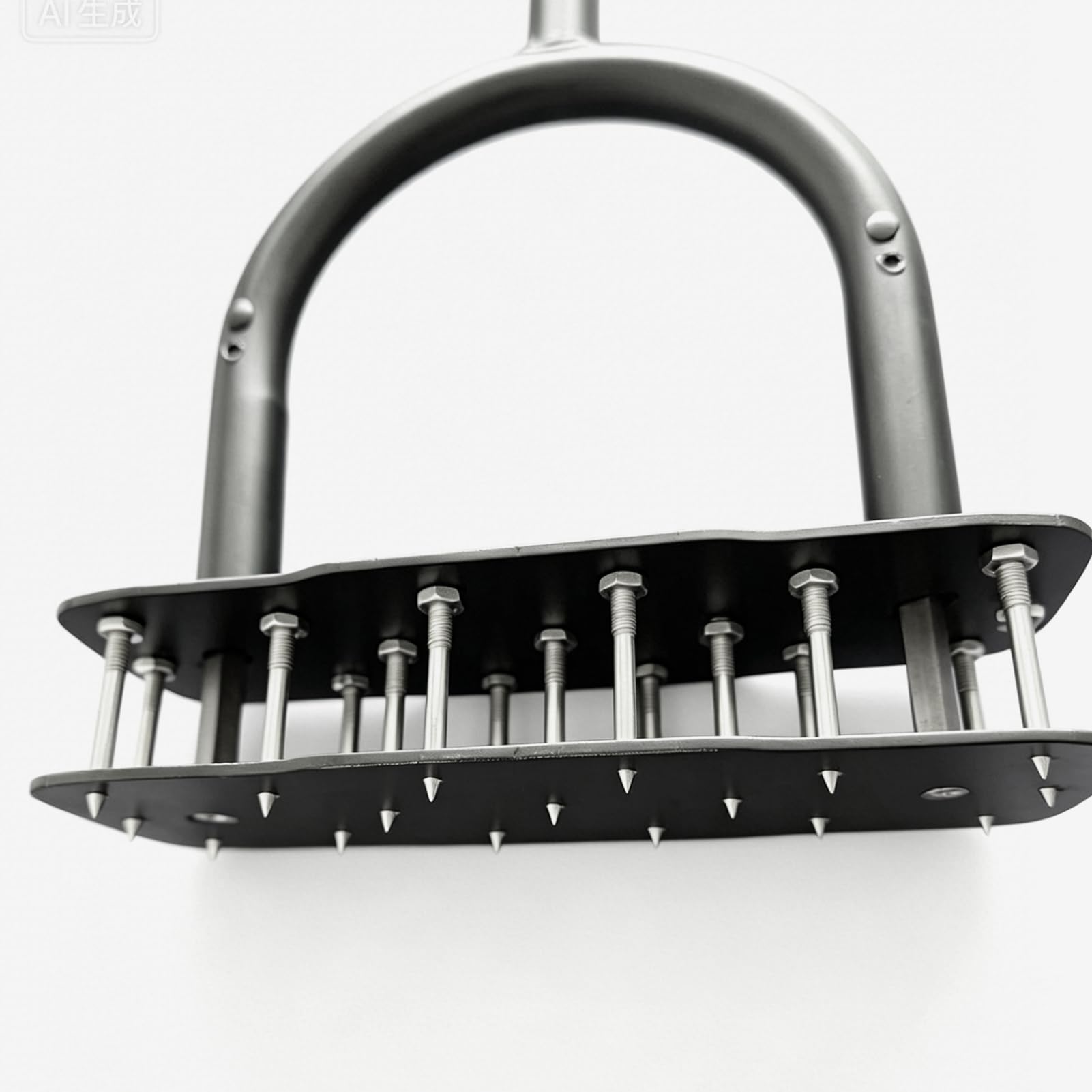 Aeratore per prato – Apparecchio portatile con paletto da terra robusto di terreno durevole | componente metallico, dispositivo di manutenzione del prato per la manutenzione del